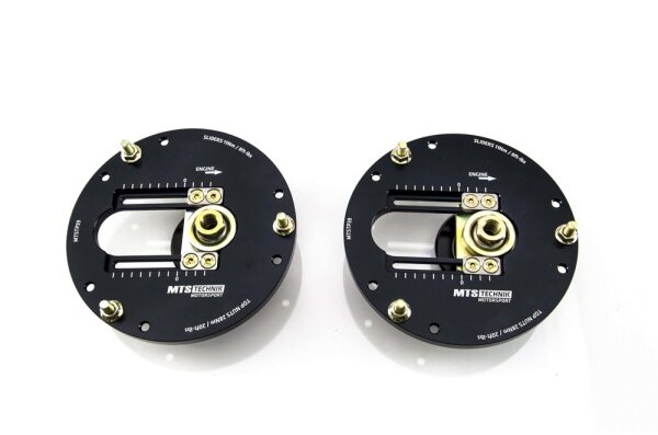 Coupelles de suspension MTS réglables camber / caster pour essieu avant compatibles avec Audi 100 C3 Avant (44) 2.2 Cat 101 KW MTSCP39SET