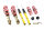 Suspension à combinés filetés MTS Street Gold compatible avec Ford FIESTA VII (HJ/HF) 1.5 TDCi 88 KW MTSGWFO23