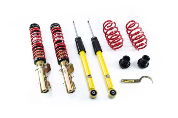 Suspension à combinés filetés MTS Stance Gold compatible avec Volkswagen GOLF IV Variant (1J5) 1.9 TDI 66 KW MTSGWVW87-S