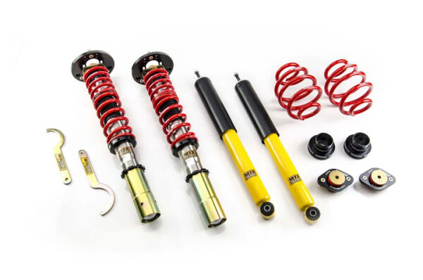 Suspension à combinés filetés MTS Street Inox compatible avec BMW 3 Touring (E30) 318 i 85 KW XMTSGWBM105