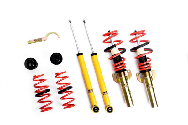 Suspension à combinés filetés MTS Street Gold compatible avec Skoda ROOMSTER (5J) 1.4 63 KW MTSGWVW71