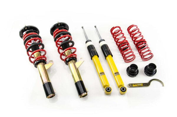 Suspension à combinés filetés MTS Street Gold compatible avec Skoda OCTAVIA III (5E) 1.5 TSI 110 KW MTSGWVW100