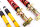 Suspension à combinés filetés MTS Street Gold compatible avec BMW 3 Coupé (E36) M3 3.0 217 KW MTSGWBM116
