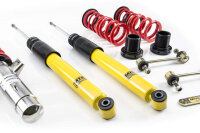 Suspension à combinés filetés MTS Street Inox compatible avec BMW 3 (E46) 318 i 87 KW XMTSGWBM118