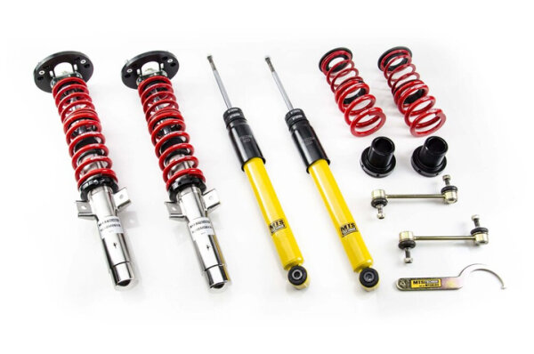 Suspension à combinés filetés MTS Street Inox compatible avec BMW 3 Cabriolet (E46) 318 Ci 100 KW XMTSGWBM118