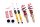 Suspension à combinés filetés MTS Street Gold compatible avec Skoda FABIA II Combi (545) 1.6 77 KW MTSGWVW29