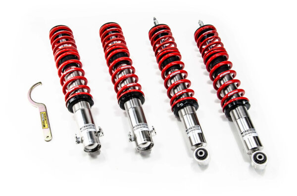 Suspension à combinés filetés MTS Comfort Inox compatible avec Volkswagen JETTA II (19E/1G2) 1.8 Syncro - 66 KW XMTSGWVW44-S