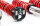 Suspension à combinés filetés MTS Stance Inox compatible avec Volkswagen CORRADO (53I) 1.8 G60 - 118 KW XMTSGWVW86-S