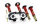 Suspension à combinés filetés MTS Street Gold compatible avec Audi 200 C3 berline (44) 2.1 5E - 100 KW MTSGWAU66