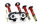 Suspension à combinés filetés MTS Street Gold compatible avec Audi A6 C4 (4A) S6 Turbo quattro - 169 KW MTSGWAU67
