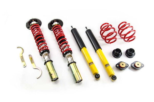 Suspension à combinés filetés MTS Street Inox compatible avec BMW 3 (E30) 316 i - 75 KW XMTSGWBM105