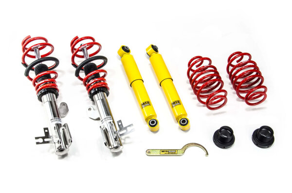 Suspension à combinés filetés MTS Street Inox compatible avec Opel ASTRA H berline (A04) 1.7 CDTi (L69) - 74 KW XMTSGWOP10
