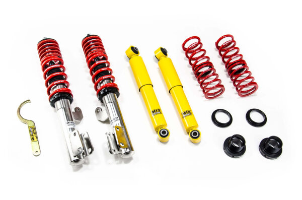 Suspension à combinés filetés MTS Street Inox compatible avec Opel ZAFIRA A monospace (T98) 1.6 CNG (F75) - 71 KW XMTSGWOP14-S