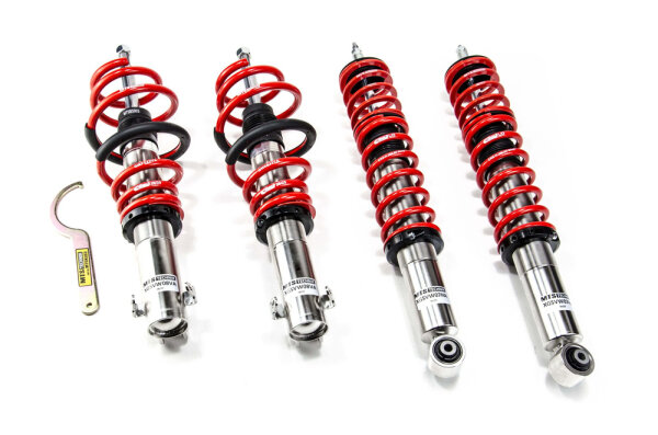 Suspension à combinés filetés MTS Street Inox compatible avec Seat IBIZA II (6K) 1.9 TDI - 66 KW XMTSGWVW28