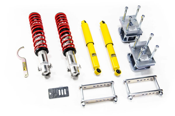 Suspension à combinés filetés MTS Street Inox compatible avec Seat INCA (6K) 1.9 TDI - 66 KW XMTSGWVW58
