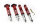 Suspension à combinés filetés MTS Street Inox compatible avec Volkswagen GOLF I Cabriolet (155) 1.8 - 82 KW XMTSGWVW85