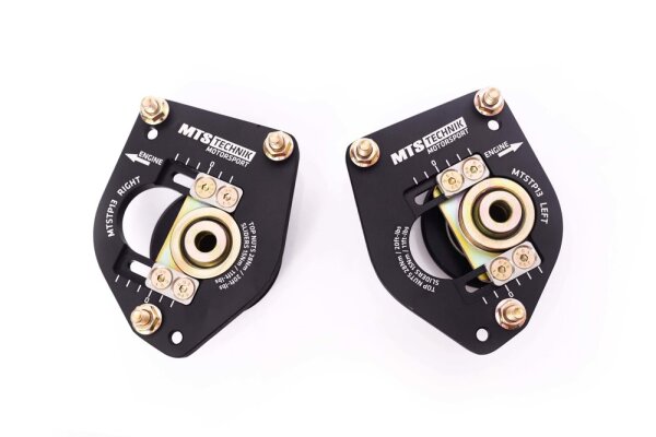Coupelles de suspension MTS réglables camber / caster pour essieu avant compatibles avec Fiat SEICENTO / 600 (187) 0,9 (187AXA, 187AXA1A) 29 KW MTSCP13SET