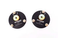 Coupelles de suspension renforcées MTS en polyuréthane avec plaques de carrossage pour essieu avant compatibles avec Mitsubishi GALANT VIII Break (EA) 2.5 V6 24V (EA5W) 118 KW MTSCP17SET