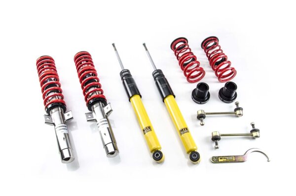 Suspension à combinés filetés MTS Street Inox compatible avec BMW 3 (E46) 316 i 85 KW XMTSGWBM03