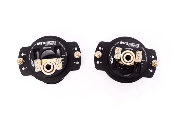 Coupelles de suspension MTS réglables camber / caster pour essieu avant compatibles avec Volkswagen GOLF I Cabriolet (155) 1.6 55 KW MTSCP28SET