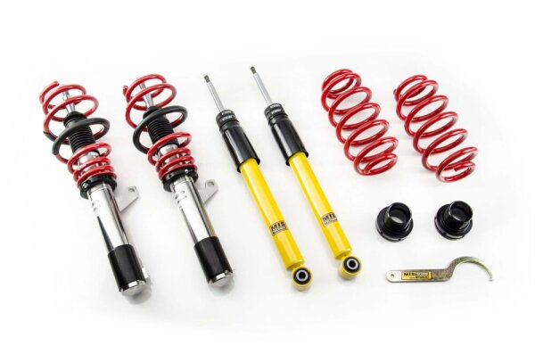 Suspension à combinés filetés MTS Street Inox compatible avec Volkswagen TOURAN (1T3) 1.6 TDI 77 KW XMTSGWVW31